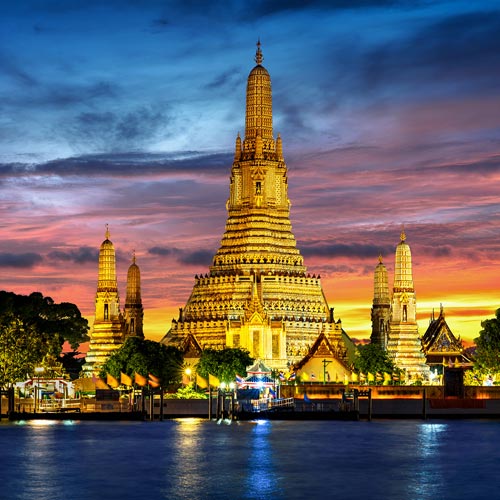Find reward flights to Bangkok Thailand