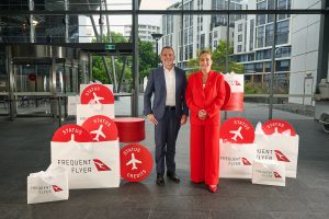 Qantas Frequent Flyer Program Loyalty CEO Andrew Glance, Qantas Group CEO Vanessa Hudson_credit Mark Sherborne