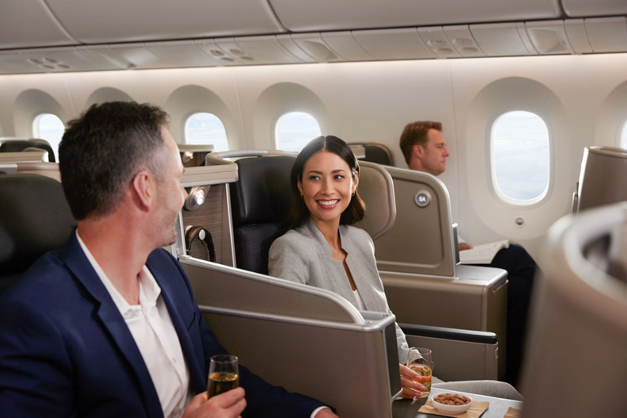 Qantas Business Class